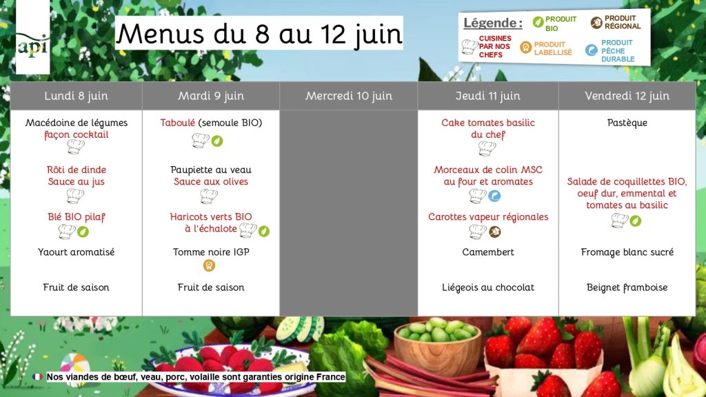 menu d